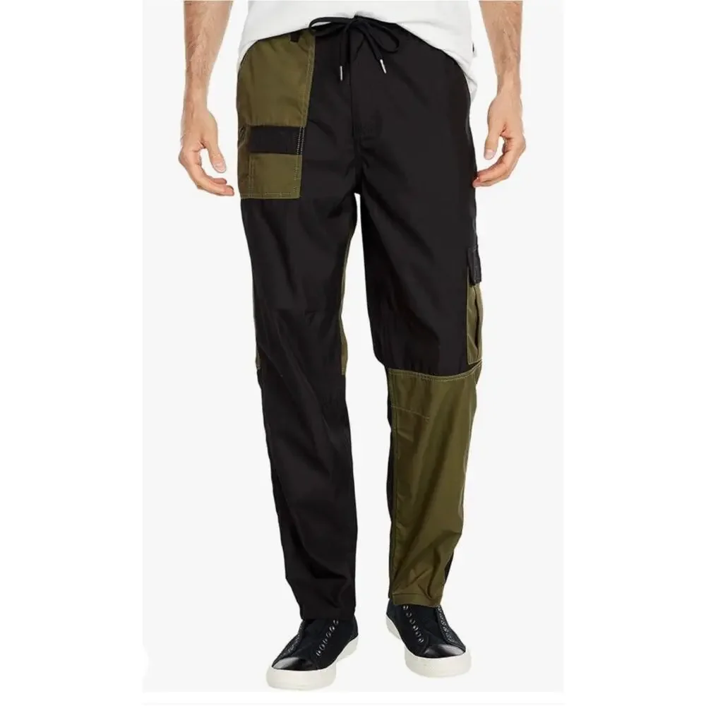 Publish Log Pants olive black color block